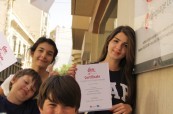 Studenti obdrželi závěrečný certifikát o absolvování kurzu na škole LAL Malta Sliema